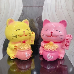 Heo Đất Tiết Kiệm Mèo Thần Tài Ôm Hũ Vàng 16213