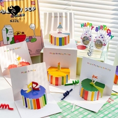 Thiệp 3D In Nổi Mừng Sinh Nhật Kèm Phong Bì (11.5x15.5cm) 13623