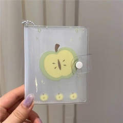 Sổ Album Bìa Dẻo Trong Suốt Nút Gài 36 Ảnh 6*9cm 15383