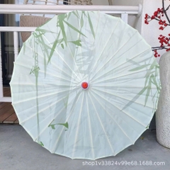 Ô Dù Cổ Trang Giấy Dầu Cán Gỗ 16595