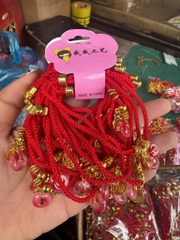 Vòng Tay Dây Rút Đỏ Gắn Charm 16587