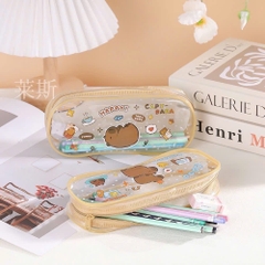 Túi Đựng Bút Trong Suốt Capybara 16714