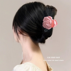 Kẹp Tóc Nhựa Kiểu Dáng Hoa Hồng 13011