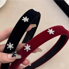 Cài Tóc Nhung 3Cm Đính 6 Bông Tuyết 16554