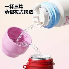 Bình Giữ Nhiệt Vacuum Cup MO 500ml kèm Cốc và Dây Quai 17579