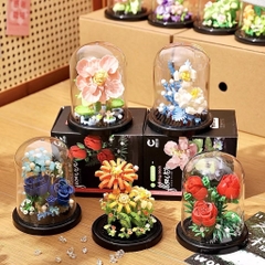 Mô Hình Lego 3D Lắp Ráp Hoa Lồng Kính BUILDING BLOCK 16537