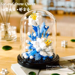 Mô Hình Lego 3D Lắp Ráp Hoa Lồng Kính BUILDING BLOCK 16537