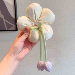 Cột Tóc Hình Bông Hoa Kiểu Phao Loại Lớn Đính Hoa Tulip 15478