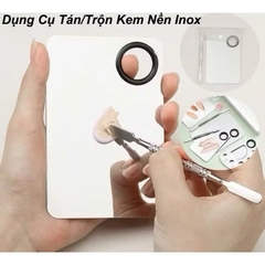 Bộ Dụng Cụ Inox Trộn, Tán Kem Nền Kèm Thìa Trộn - Nhỏ 16260