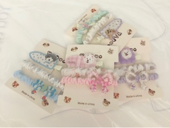 Set 2 Dây Chun Cột Tóc Thun & Kẹp Tóc Cute 15687