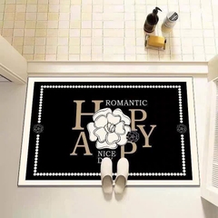 Thảm Lau Chân Chống Trượt Họa Tiết Thương Hiệu 16105