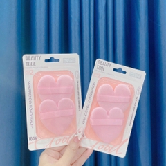 Set 2 Mút Trang Điểm Trái Tim BEAUTY TOOL GOOD 16102
