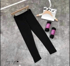 Quần Thun Co Giãn Legging Dài Cuộn Tím 18058