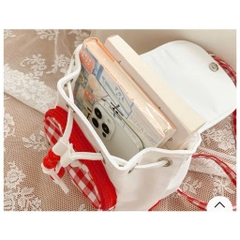 Balo Mini Kitty Caro Đỏ Dây Rút Cute 15713