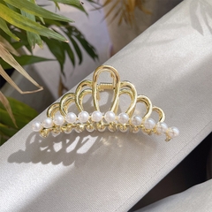 Kẹp Tóc Sắt Vương Miện Đính Ngọc 8976