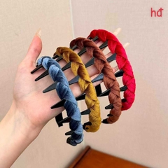 Cài Tóc Bám Chân Tóc Vải Nhung Trơn Thắt Sam 16599