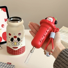 Bình Giữ Nhiệt THERMOS Nắp Charm Thú Dẻo Kèm Móc Dây 17562