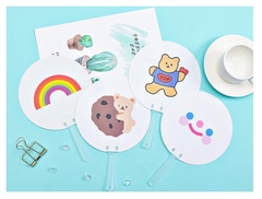 Quạt Nhựa Cầm Tay Hoạt Hình Cute Nhiều Đủ Mẫu 551 1311 3595