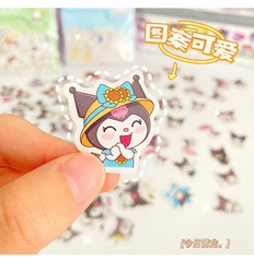 Set 100 Sticker Hoạt Hình Sanrio Cute 13962