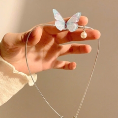 Vòng Cổ Choker Mặt Bướm Ngọc Trai  13960