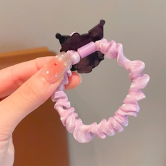 Set 2 Cột Tóc Voan Nhún Hoạ Tiết Kuromi 13954