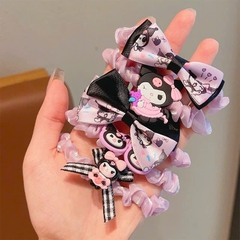 Set 2 Cột Tóc Voan Nhún Hoạ Tiết Kuromi 13954