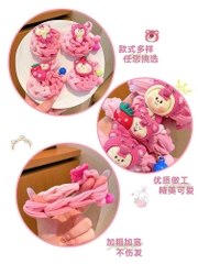 Cột Tóc Thun Bện Bản Lớn Đính Charm Xinh 13952