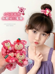 Cột Tóc Thun Bện Bản Lớn Đính Charm Xinh 13952