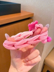 Cột Tóc Thun Bện Bản Lớn Đính Charm Xinh 13952