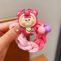 Cột Tóc Thun Bện Bản Lớn Đính Charm Xinh 13952