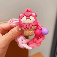 Cột Tóc Thun Bện Bản Lớn Đính Charm Xinh 13952