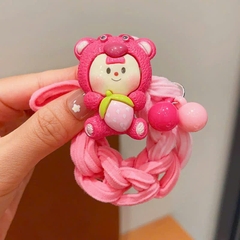 Cột Tóc Thun Bện Bản Lớn Đính Charm Xinh 13952