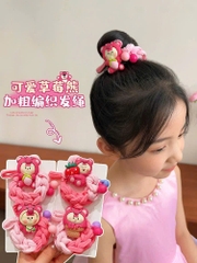 Cột Tóc Thun Bện Bản Lớn Đính Charm Xinh 13952