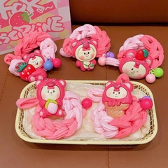 Cột Tóc Thun Bện Bản Lớn Đính Charm Xinh 13952