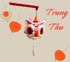 Lồng Đèn Đầu Lân Kẽm Nhung 13967