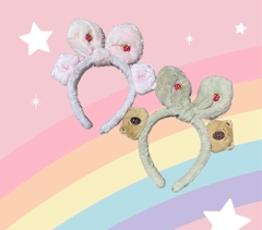 Cài Tóc Tai Thỏ Đính Charm Phối Capybara 2 Đầu Xinh 13921