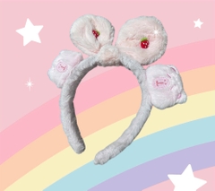 Cài Tóc Tai Thỏ Đính Charm Phối Capybara 2 Đầu Xinh 13921