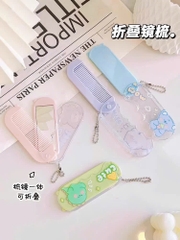 Gương Lược Gấp Gọn Hoạt Hình Cute 13923