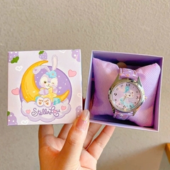 Đồng Hồ Dây Da Hoạt Hình Sanrio Kèm Hộp Cho Bé 13945