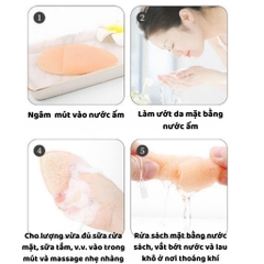 Mút Rửa Mặt Bọt Biển Hình Giọt Nước 13955