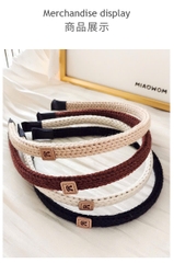 Cài Tóc Len 1cm Đính Tag Gấu Xinh 13568