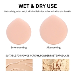 Hộp 2 Mút Trang Điểm Dùng Ướt & Khô Cho Kem Nền LMLTOP 13865