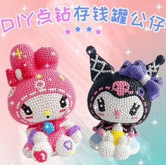 Bộ Tượng Đính Đá Hoạt Hình Hộp 12cm cho Bé 13766