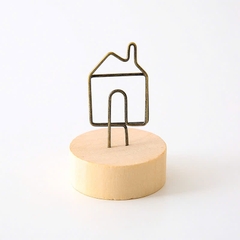 Giá Gỗ Tròn Kẹp Ảnh/ Ghi Chú Xinh Xắn 12300