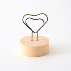 Giá Gỗ Tròn Kẹp Ảnh/ Ghi Chú Xinh Xắn 12300