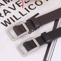 Thắt Lưng Dây Da Mặt Vuông Thời Trang Unisex 1508