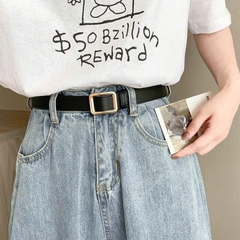 Thắt Lưng Dây Da Mặt Vuông Thời Trang Unisex 1508