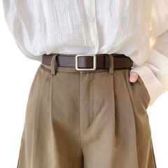 Thắt Lưng Dây Da Mặt Vuông Thời Trang Unisex 1508