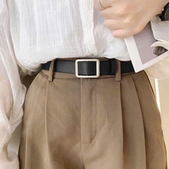 Thắt Lưng Dây Da Mặt Vuông Thời Trang Unisex 1508