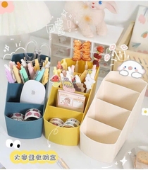 Khay Nhựa 4 Ngăn Đựng Đồ Đa Năng Hoạt Hình 9107